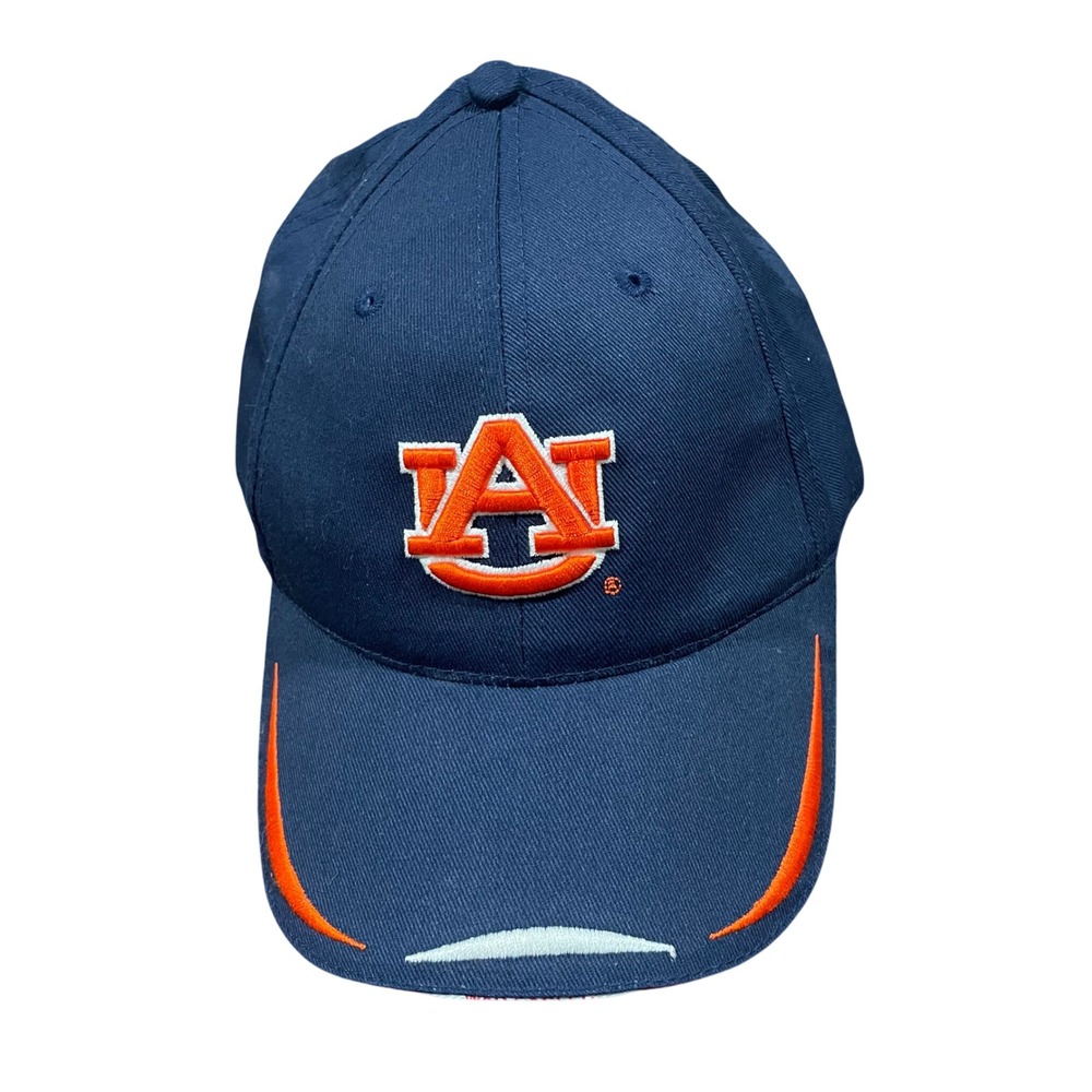 Auburn Tigers NCAA Baseball Cap Navy‎ Blue Orange Synergism Adjustable Hat Mens